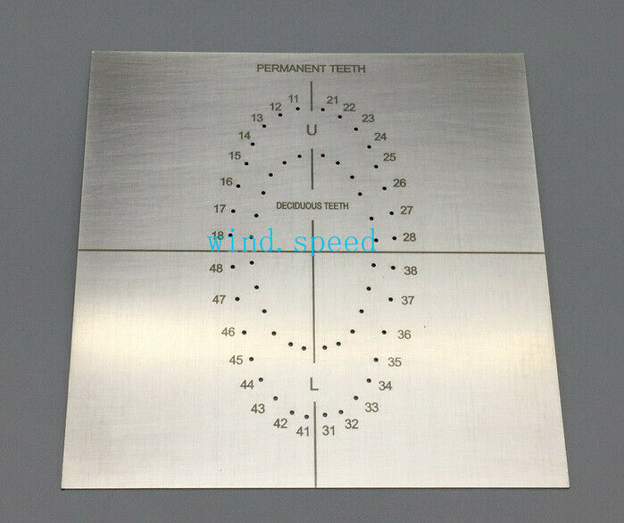 Dental Rubber Dam Punch Template Endodontic Surgical Holes Guide Plate