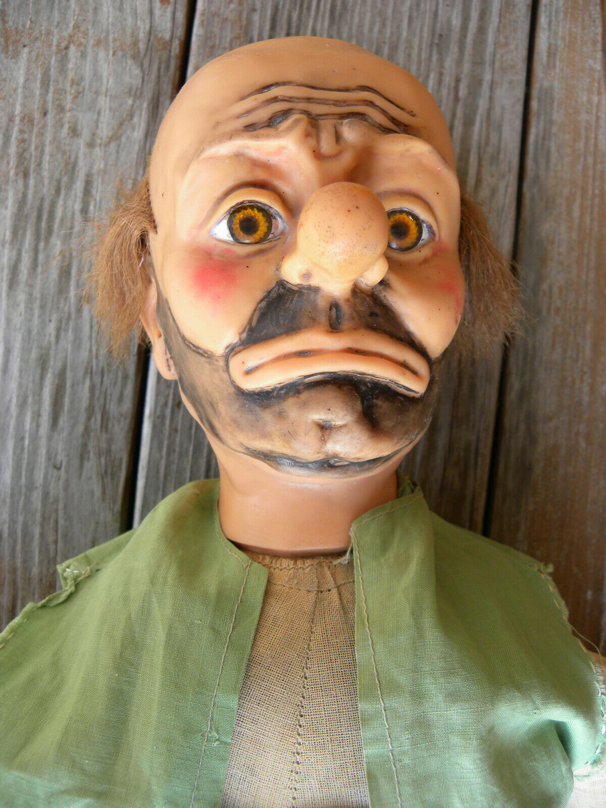 Vintage B&B Emmett Kelly Weary Willy Hobo/Clown Doll 1950's